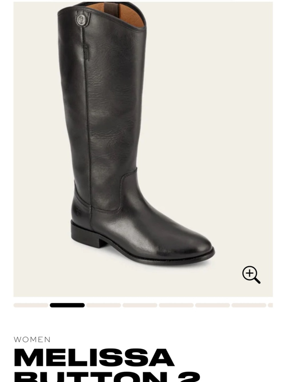 Frye black leather Melissa pull on riding boots